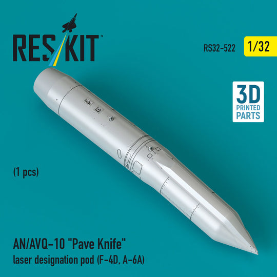 AN/AVQ-10 Pave Knife laser designation pod (1 pcs) (F-4D, A-6A) (3D Printed)