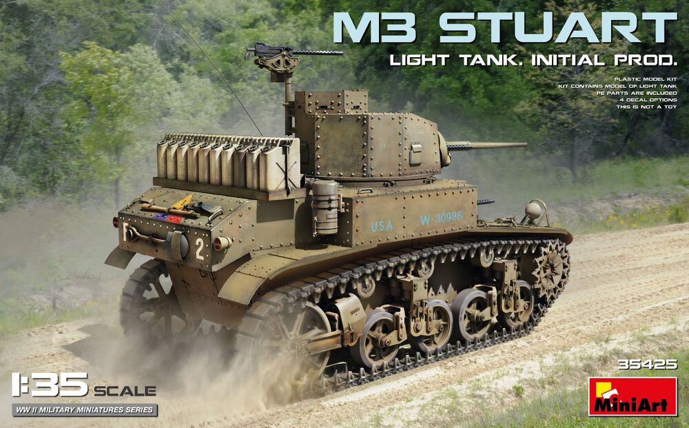 M3 Stuart Light Tank. Initial Prod.