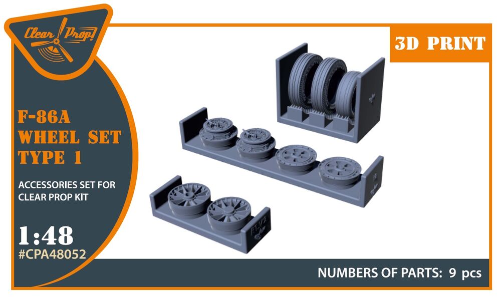 F-86A wheel set type 1 for CP kits