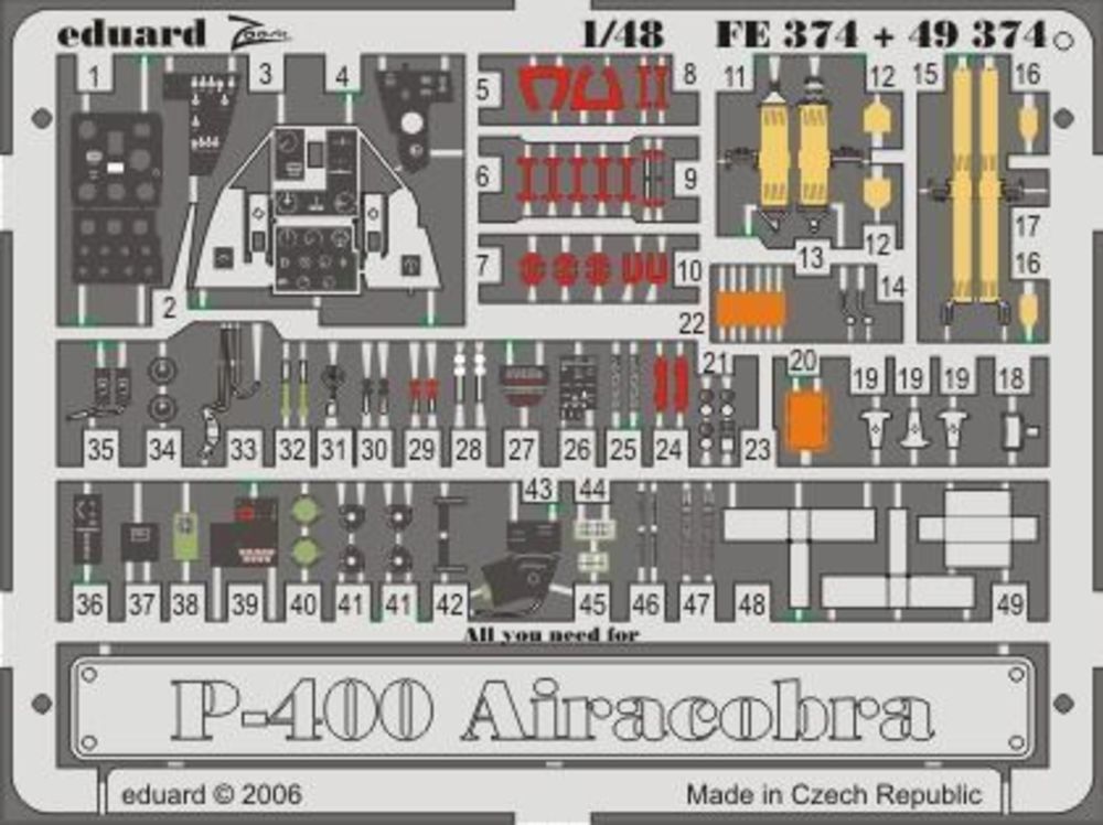 P-39/P-400 Airacobra für Hasegawa Bausatz