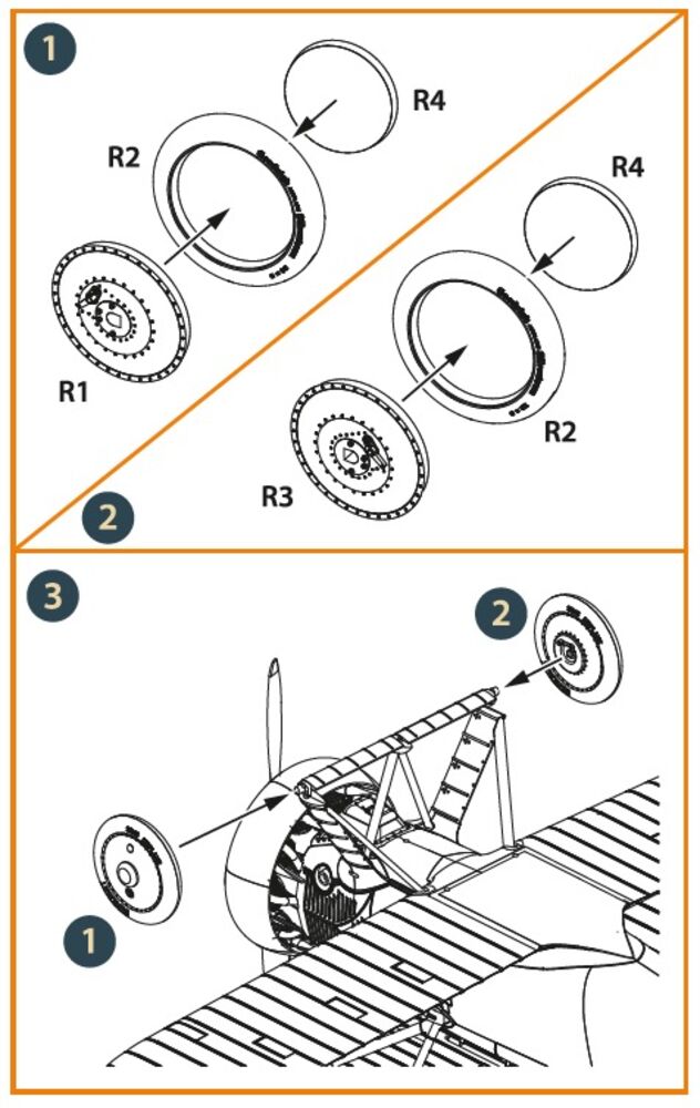 F4B Wheels set for CP kits
