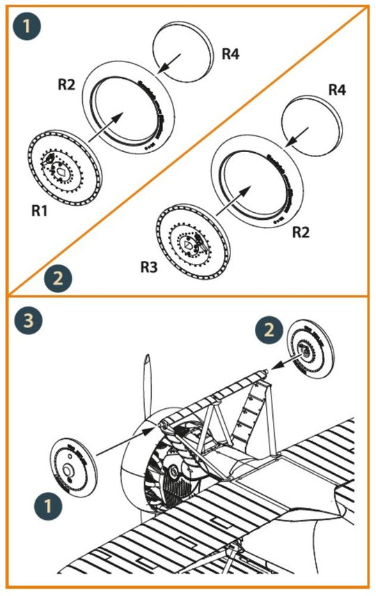 F4B Wheels set for CP kits