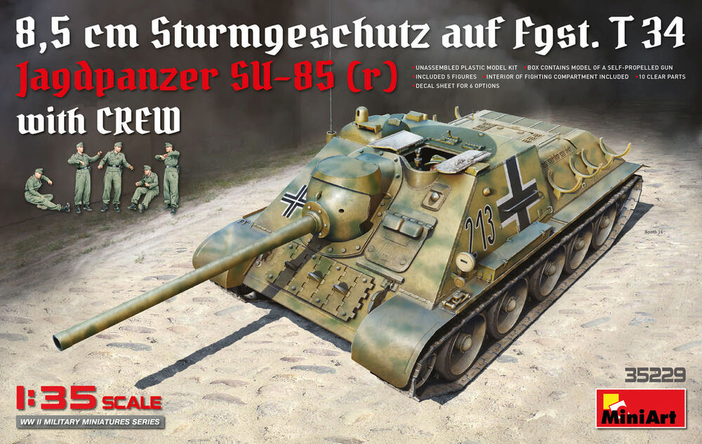 Jagdpanzer SU-85 ( r ) w/Crew