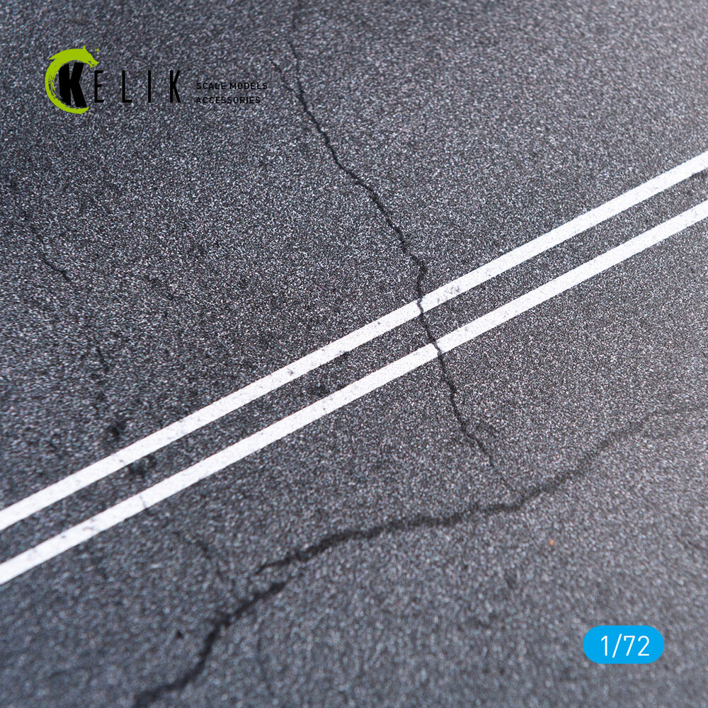 Asphalt road - Base - Acrylic 3 mm (180 x 214 mm) (130 g)
