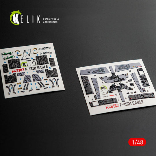 F-15DJ Eagle - interior 3D decals for Hasegawa