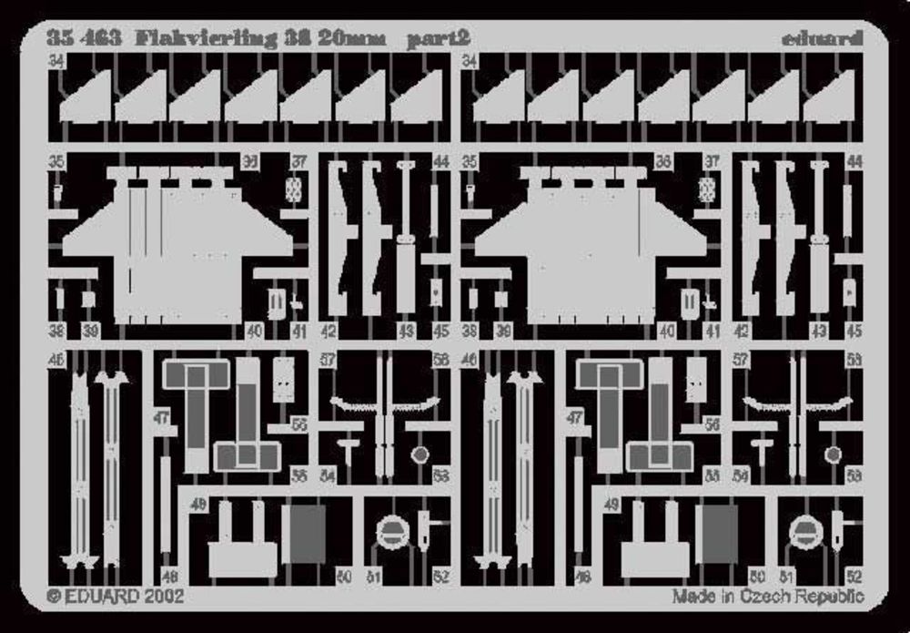 Flakvierling 38 20mm für Tamiya Bausatz