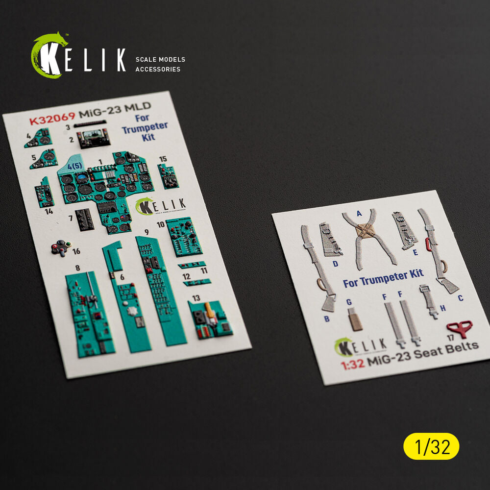 MiG-23 MLD - interior 3D decals for Trumpeter