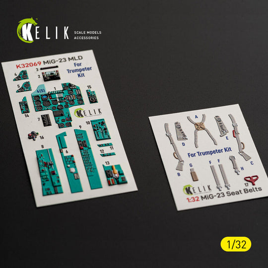MiG-23 MLD - interior 3D decals for Trumpeter