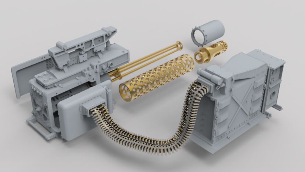 M197  20MM  GATLING  GUN LEFT SIDE (for “Knlghthawk”MH-60S)