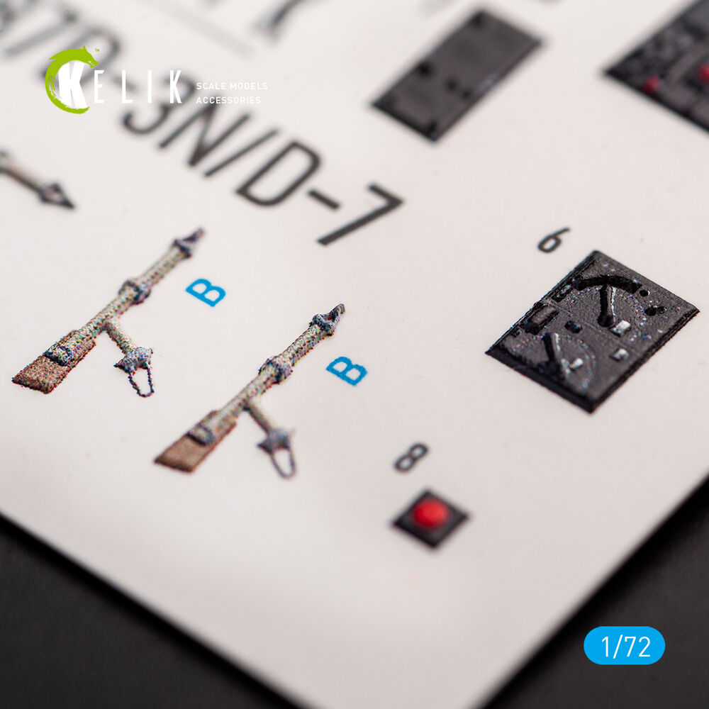 Junkers Ju87D-3N/D-7 - interior 3D decals for Fujimi/Hobby 2000 kit