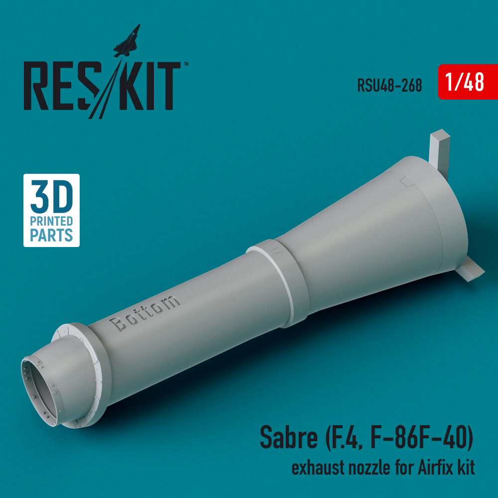 Sabre (F.4, F-86F-40) exhaust nozzle for Airfix kit (3D Printed)