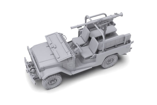 FJ43 Pickup with SPG-9.  RECOILLESS GUN