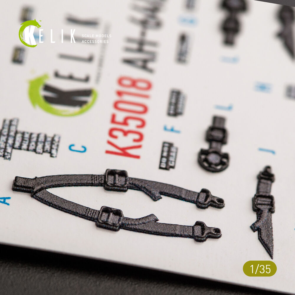AH-64D Apache interior 3D decals for Takom kit