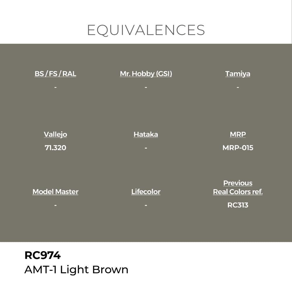 Real Colors: AMT-1 Light Brown 17 ml.