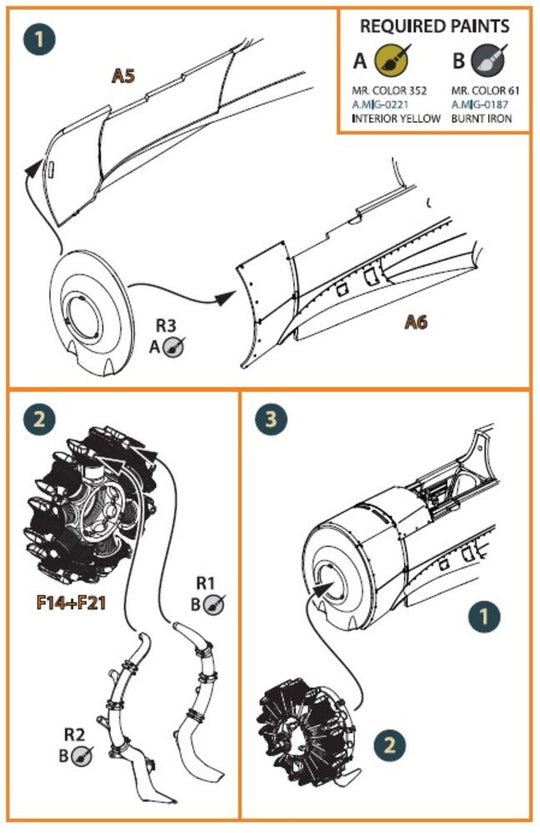 Hawk H-75 M/N/O resin exhaust for CP kits CP4803/CP4804