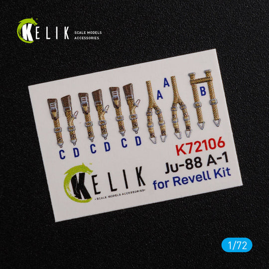 Ju-88 A-1 interior 3D decals for Revell kit