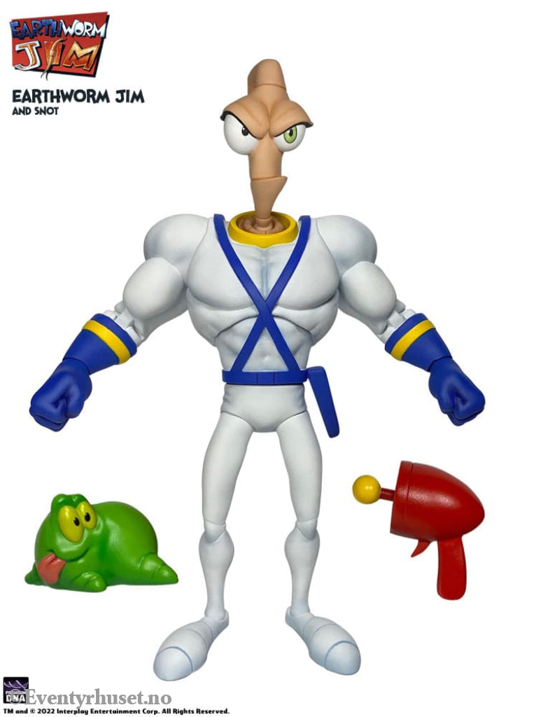 Earthworm Jim Action Figure Wave 1: Earthworm Jim & Snot 15 cm Toys