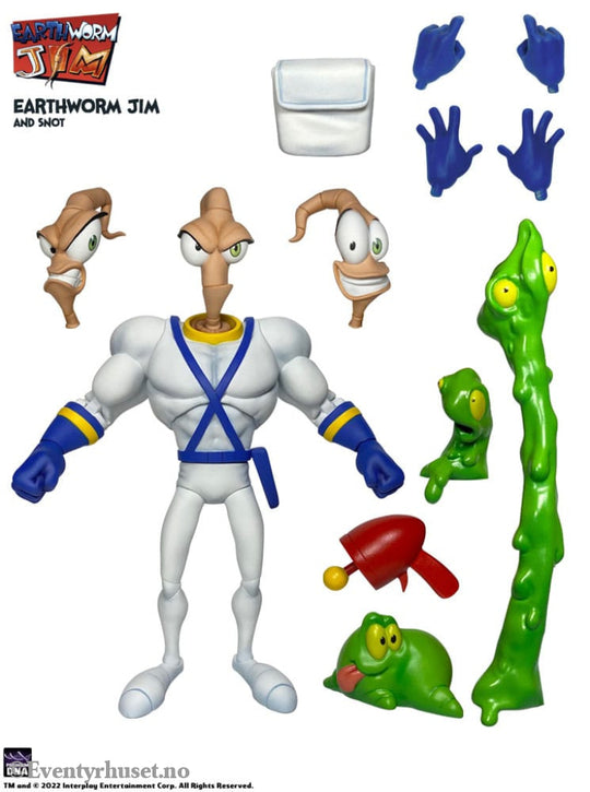 Earthworm Jim Action Figure Wave 1: Earthworm Jim & Snot 15 cm Toys