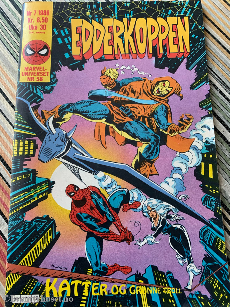 Edderkoppen. 1986/07. Tegneserieblad