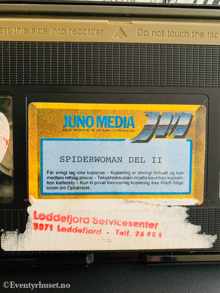 Edderkoppkvinnen. Nr. 2. 1984. Vhs Big Box. Box