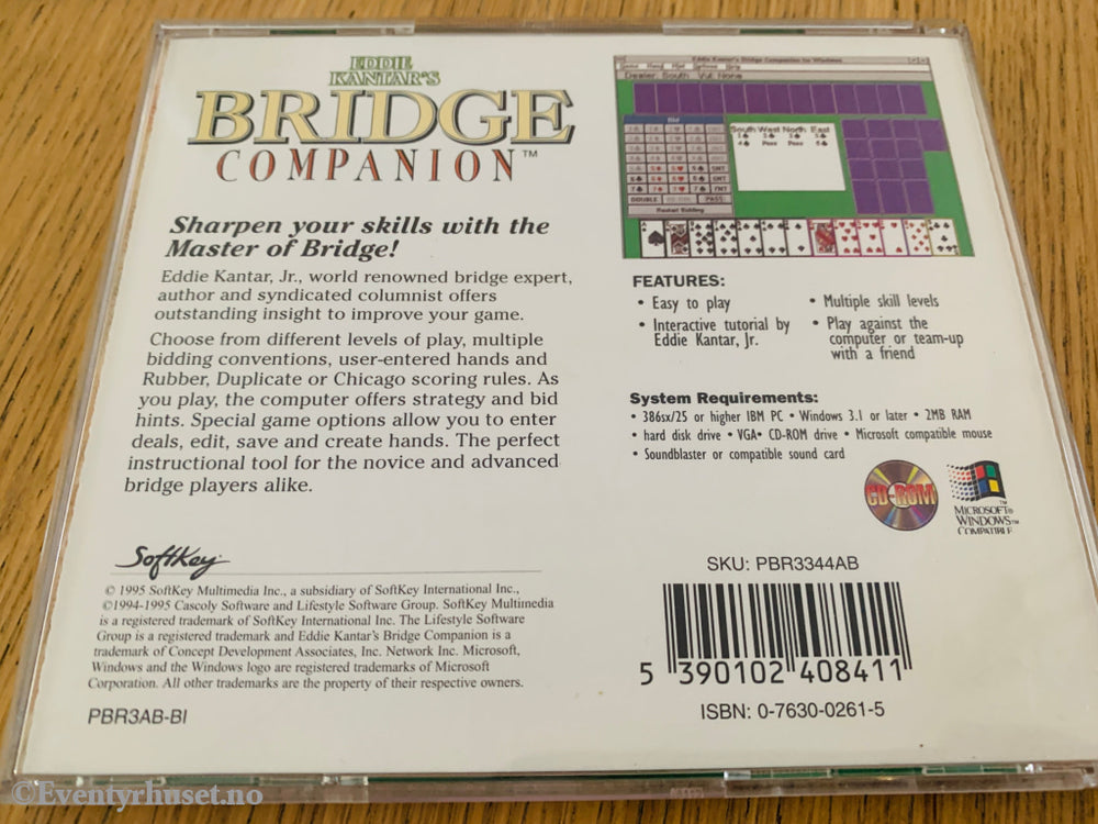 Eddie Kantar's Bridge Companion. PC-spill.