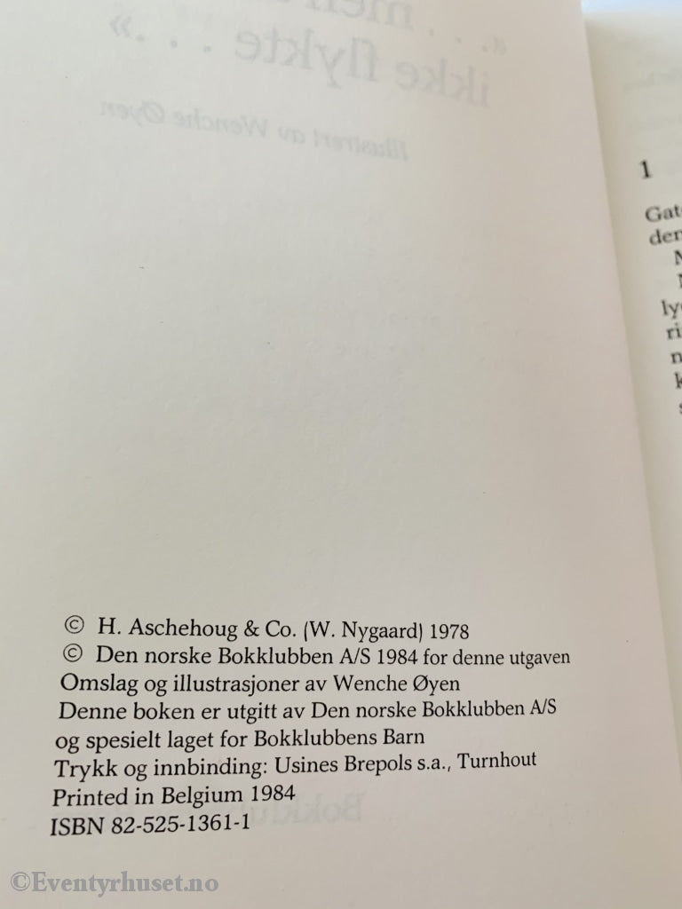 Edith Ranum. 1978/84. «... Men Du Kan Ikke Flykte.» Fortelling