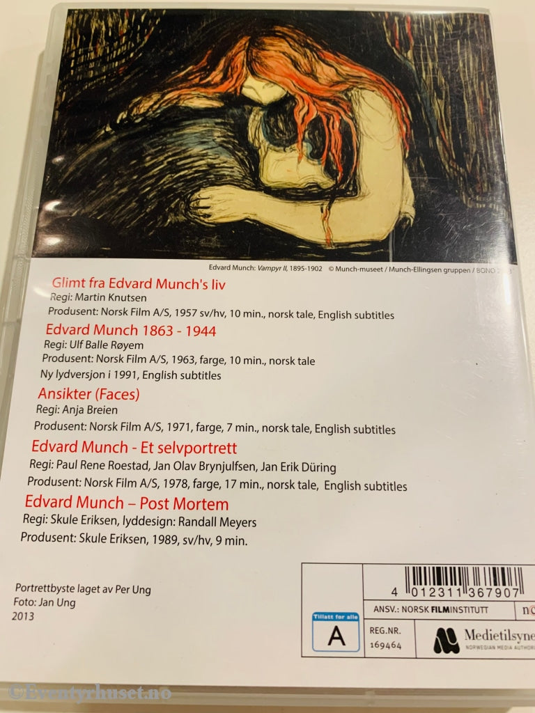 Edvard Munch. Fem Korte Filmer. Dvd. Dvd