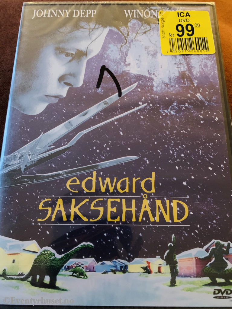 Edward Saksehånd. 1990/2002. Dvd. Ny I Plast! Dvd