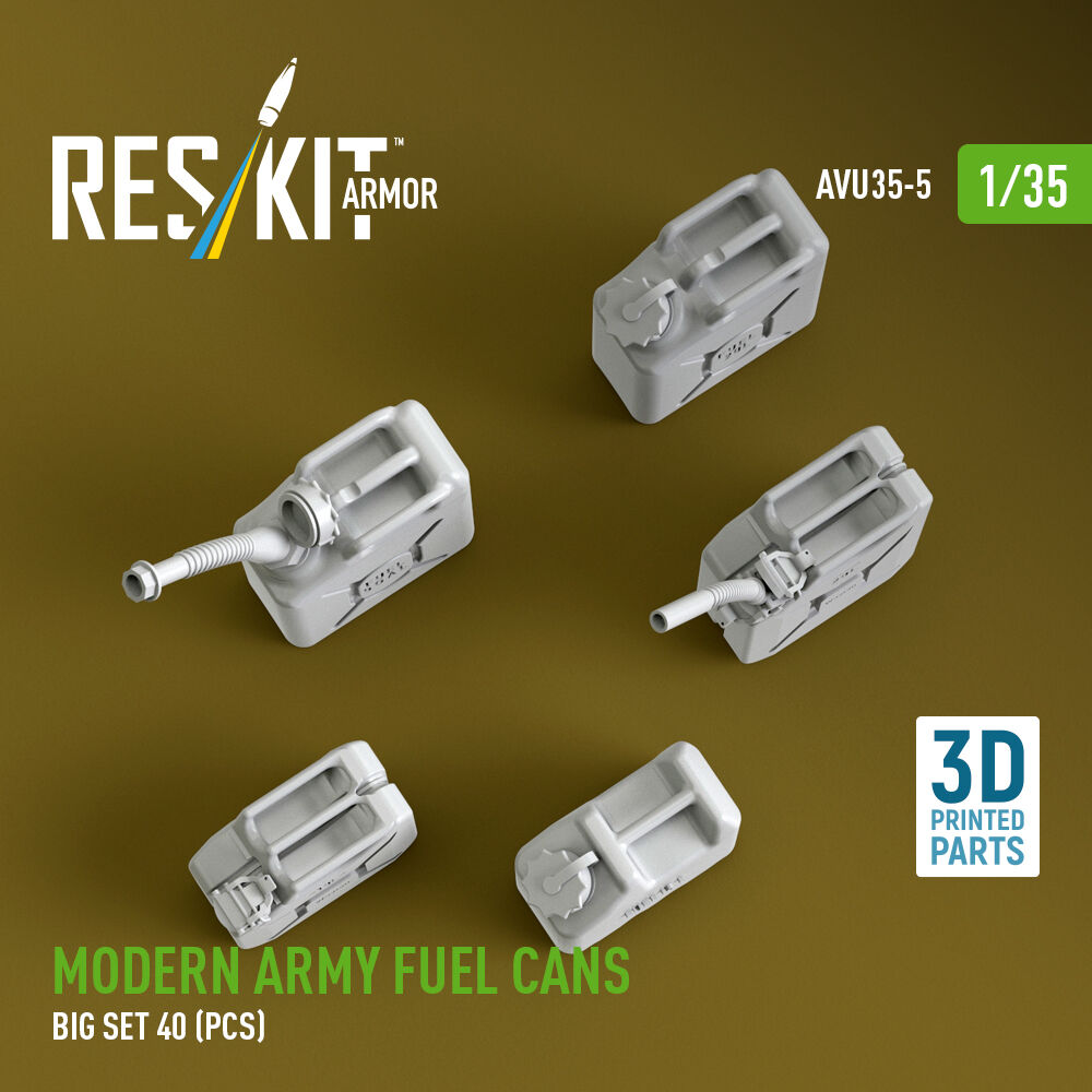 Modern army fuel cans, big set (3D Printed)
