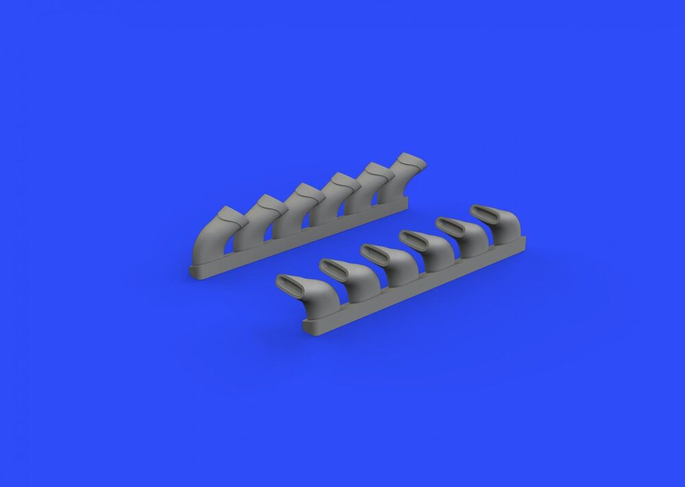Spirfire Mk.IX exhaust stack-fishtail for Revell