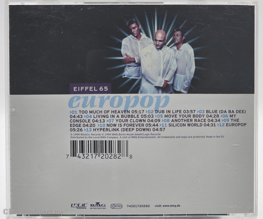 Eiffel 65. 1999. Europop. CD.