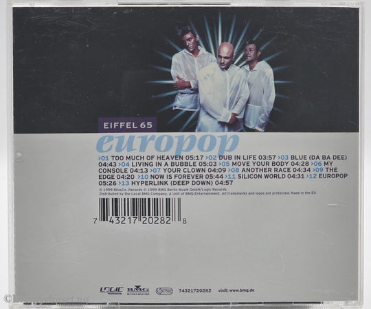 Eiffel 65. 1999. Europop. CD.