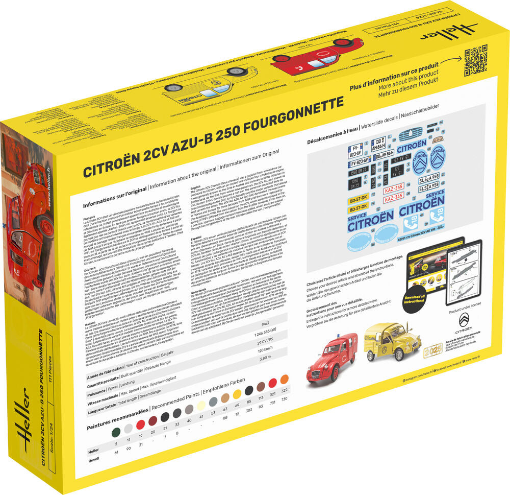 STARTER KIT Citroen 2CV AZU-B 250 Fourgonnette