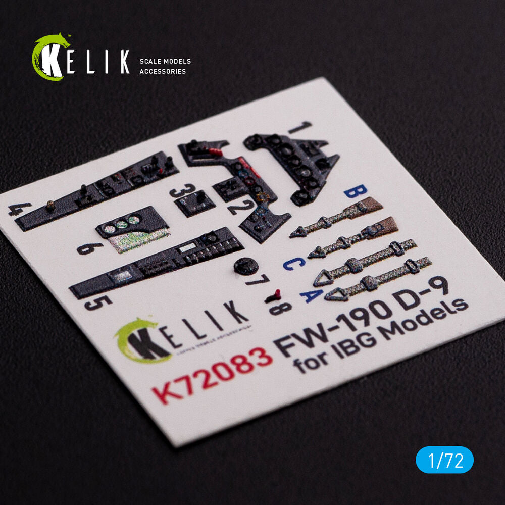 Fw 190 D-9 interior 3D decals for IBG Models kit
