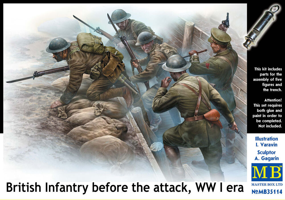 British infantry before attack,WWI era