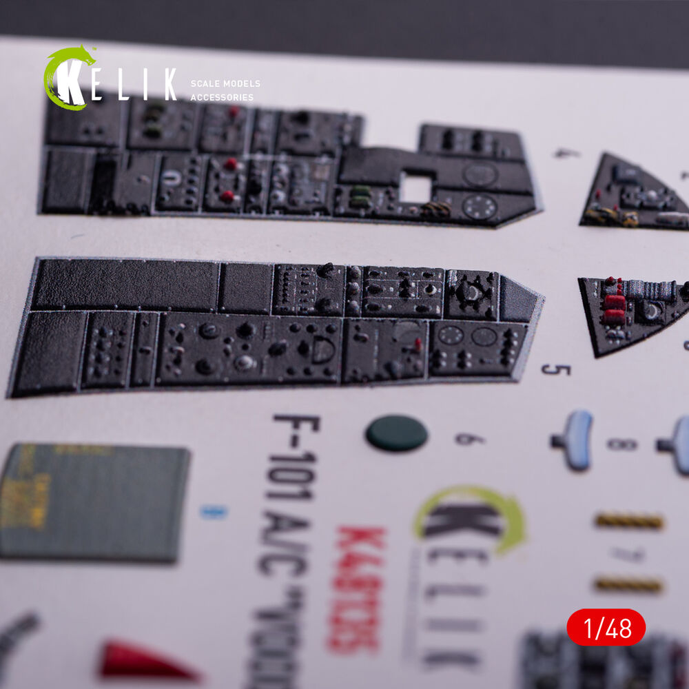 F-101A/C VooDoo - interior 3D decals for Zimi Model/KittyHawk kit