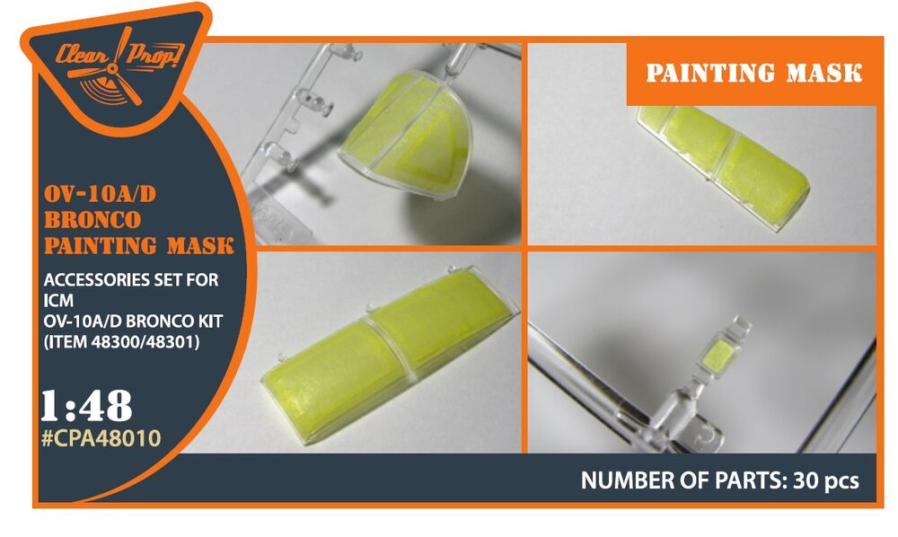 OV-10 A/D Bronko painting mask for ICM kits 48300/48301