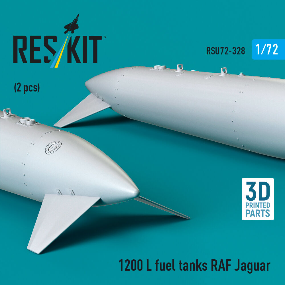 1200 L fuel tanks RAF Jaguar (2 pcs) (3D Printed)