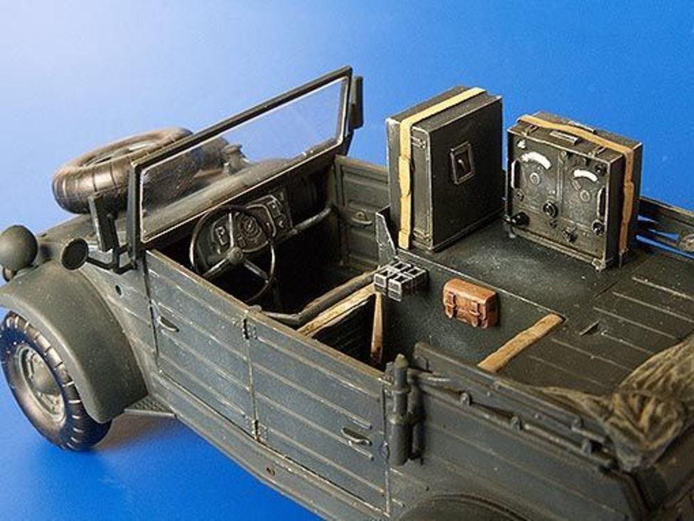 Kübelwagen Radio Car Kfz. 2 Umbau Set für Tamiya Bausatz