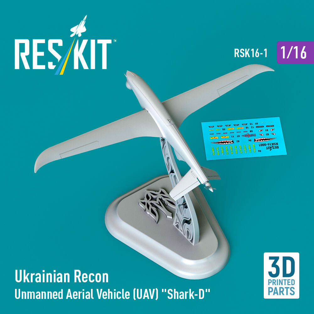 Ukrainian Recon Unmanned Aerial Vehicle (UAV) Shark-D (3D Printed) (1/16)