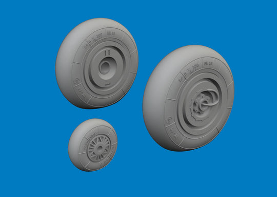 Hs 129B wheels for Takom