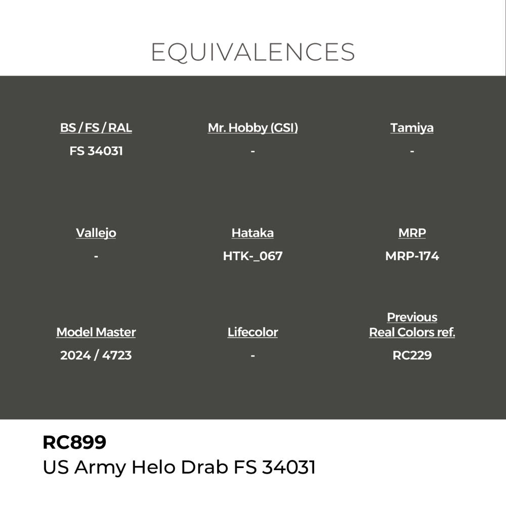 Real Colors: US Army Helo Drab FS 34031 17 ml.
