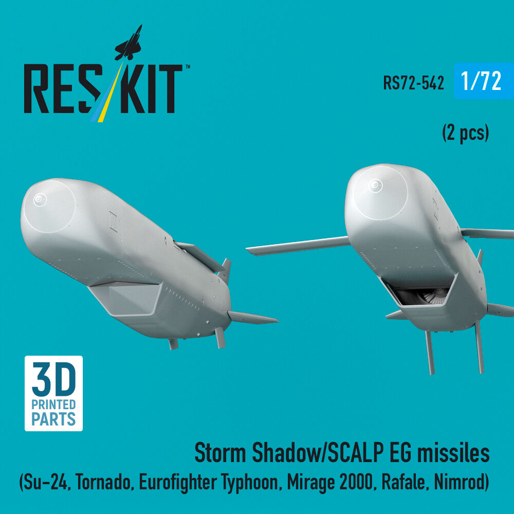 Storm Shadow/SCALP EG missiles (2 pcs) (Su-24, Tornado, Eurofighter Typhoon, Mirage 2000, Rafale, Nimrod) (3D Printed)