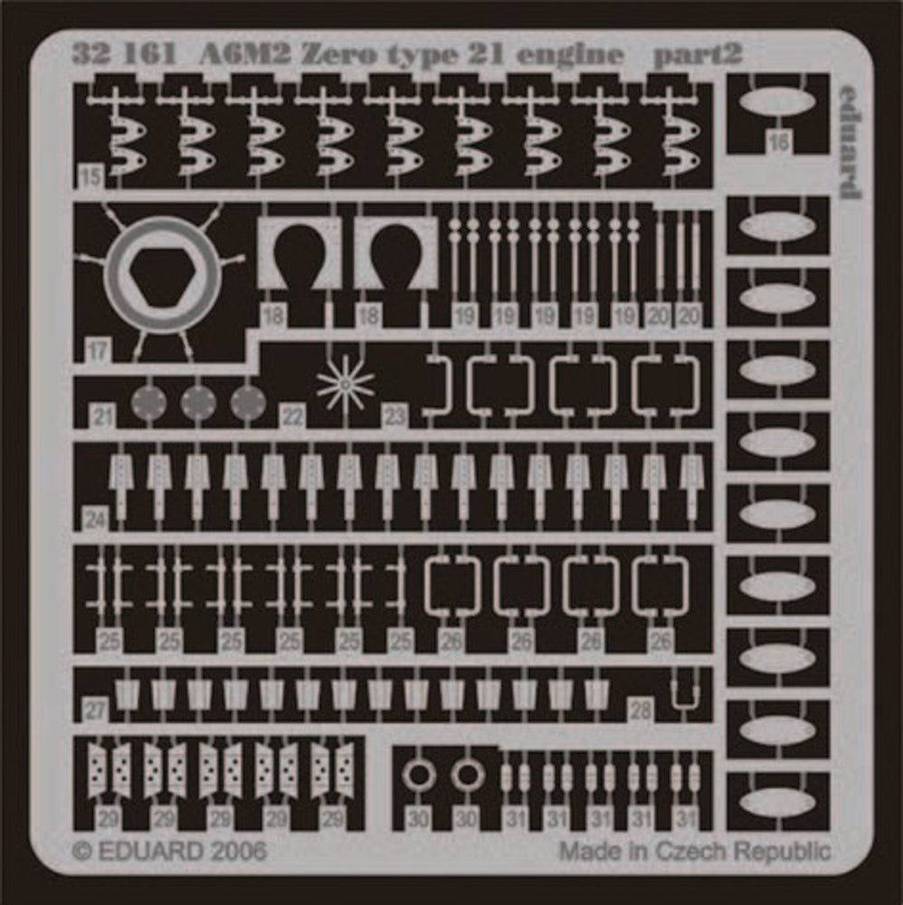 A6M2 Zero type 21 engine für Tamiya Bausatz 60317