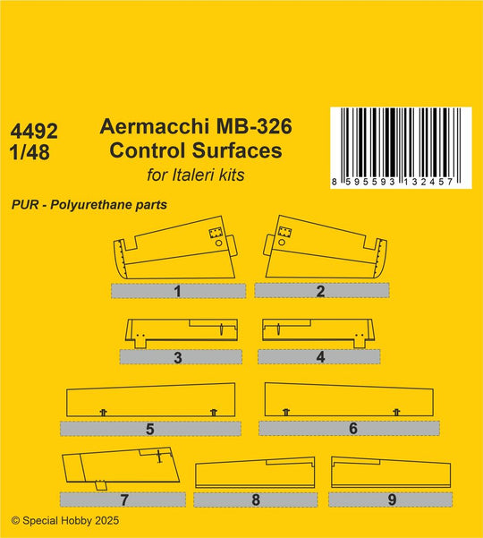 Aermacchi MB-326 Control Surfaces