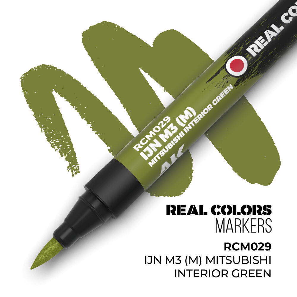 Real Colors Markers: IJN M3 (M) MITSUBISHI INTERIOR GREEN