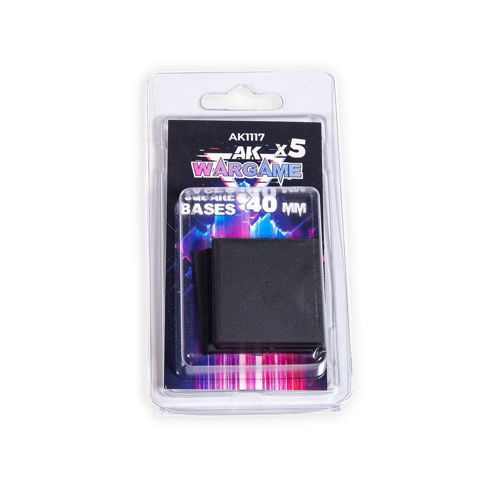 SQUARE BASES 40x40mm x 5 units