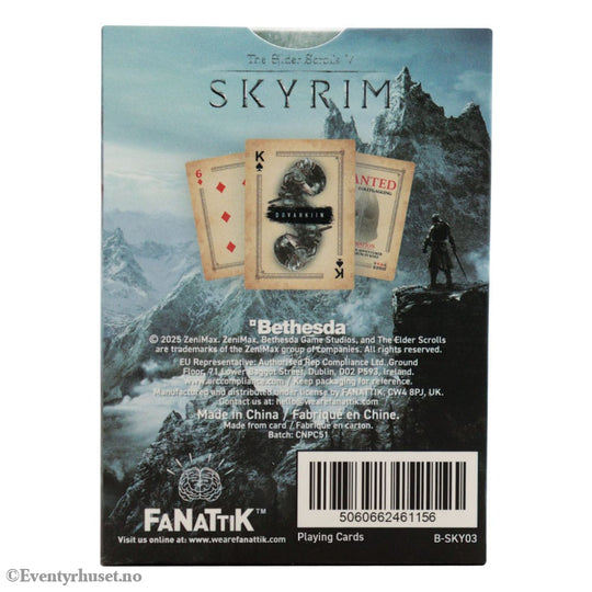 Elder Scrolls Skyrim Playing Cards Display (12) Games