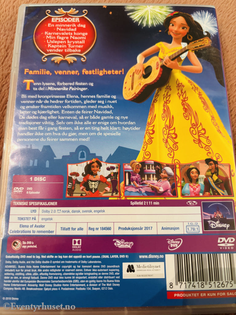 Elena fra Avalor: Minnerike feiringer. DVD.