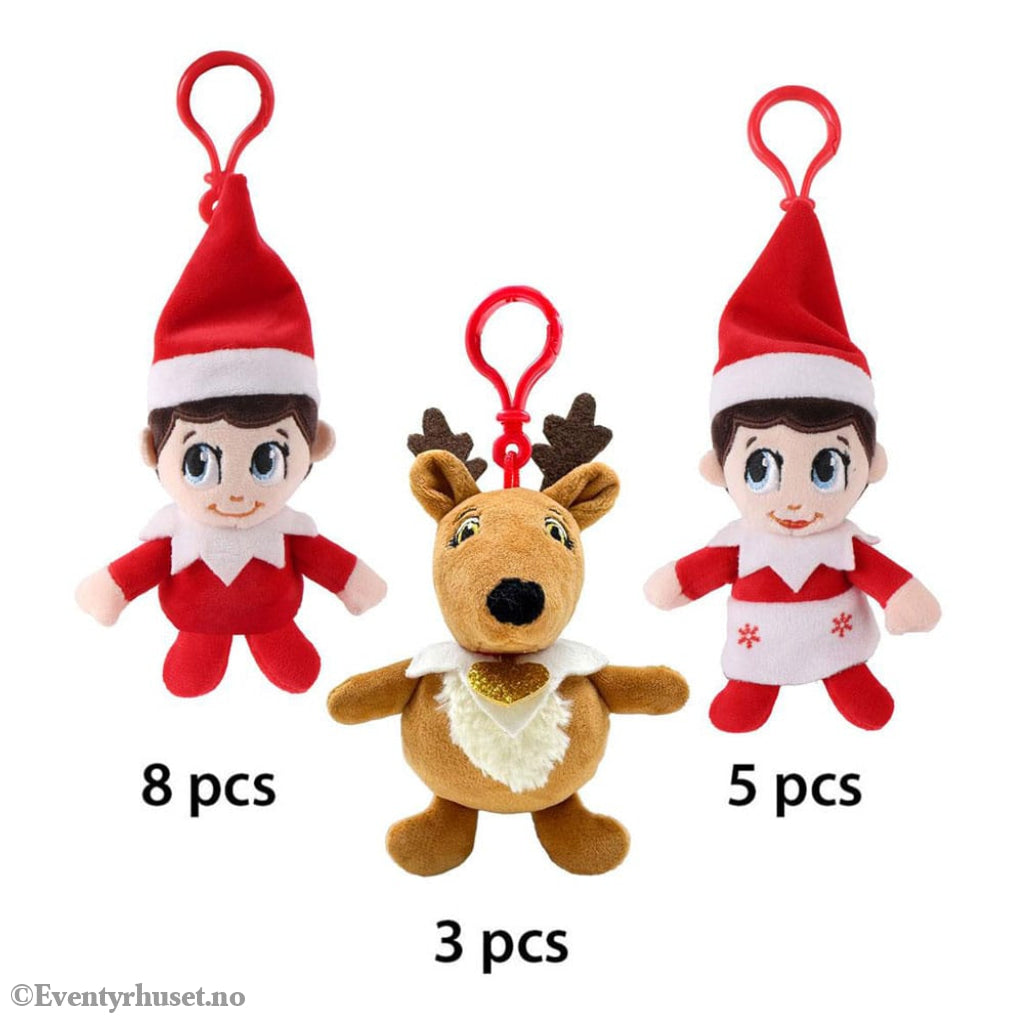 Elf On The Shelf Plush Keychains 12 cm Assortment (16) Fashion & Accessories